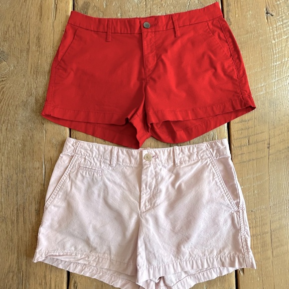 Bundle of 2 Classic Cotton Shorts Red & Pink - Picture 1 of 4